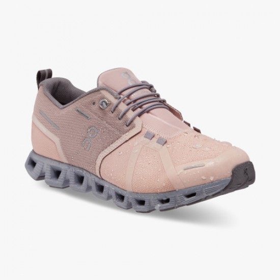 On Cloud 5 Waterproof Rose/Fossil Damen