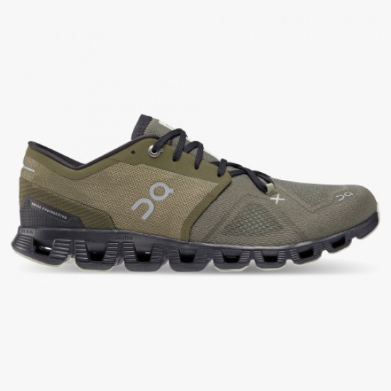 On Cloud X 3 Olive/Reseda Herren