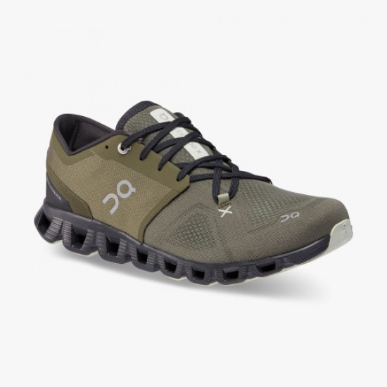 On Cloud X 3 Olive/Reseda Herren