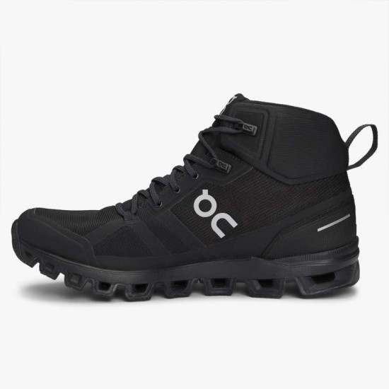 On Cloudrock Waterproof Alle Schwarz Damen